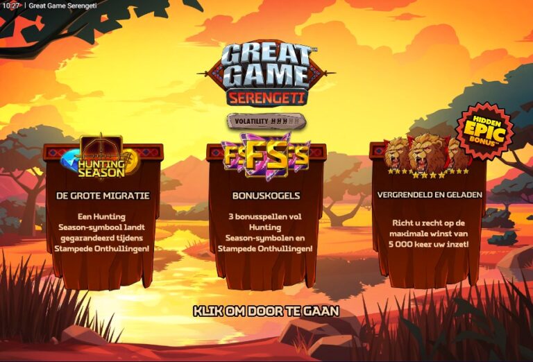 Screenshot 1 van Great Game Serengeti